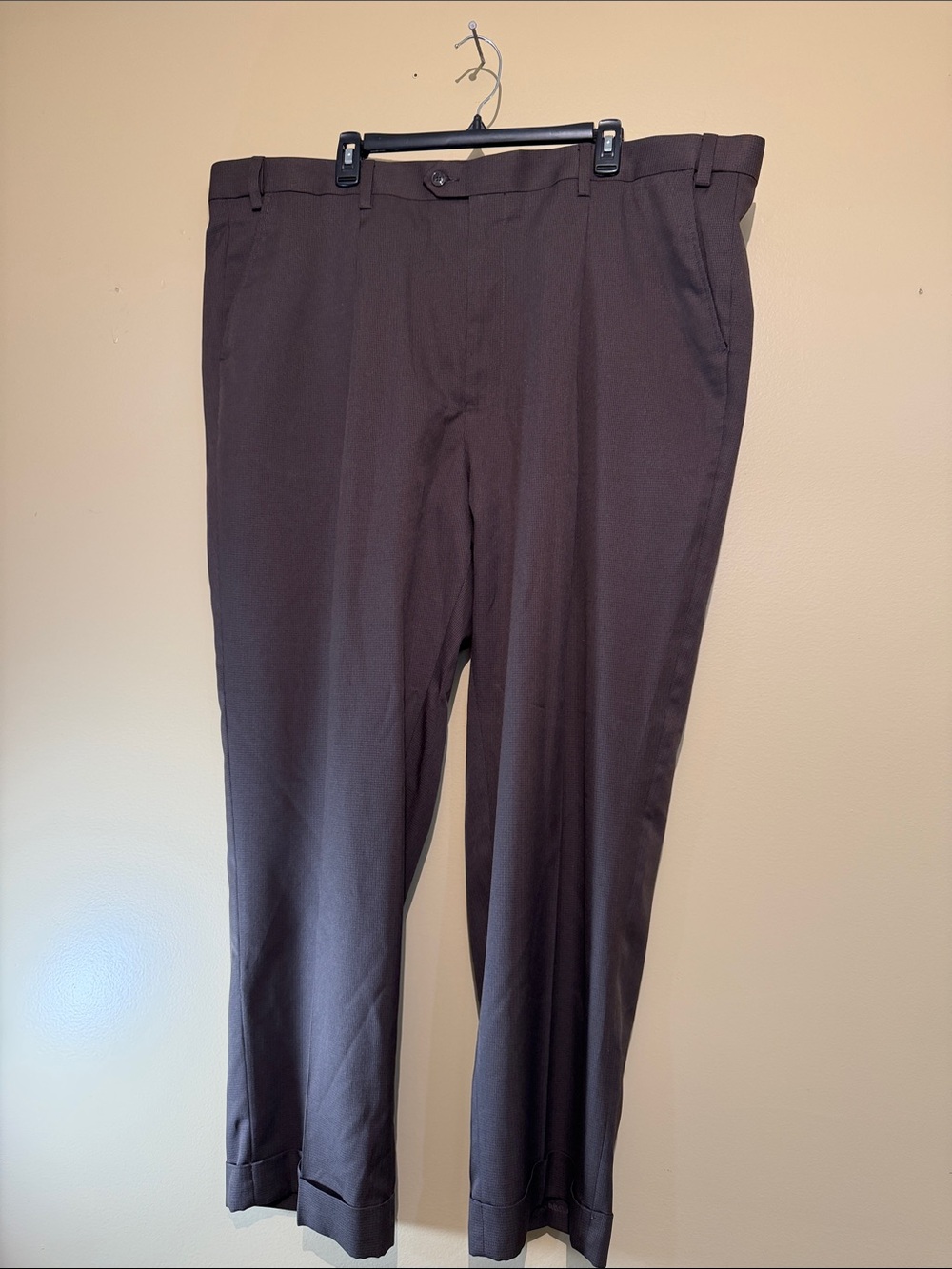 Classic Men's Brown Dress Pants - Tailored Fit